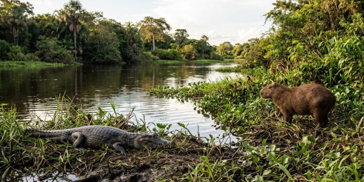 Por que jacarés famintos do Pantanal evitam capivaras mesmo quando estão com fome?