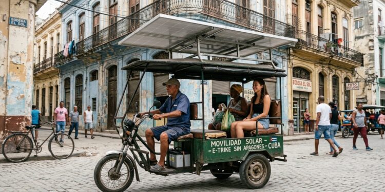 Cubanos acoplam painéis solares a triciclos elétricos de até US$ 4 mil para driblar apagões e falta de combustível: corrida sai por menos de 1 dólar