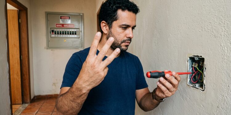 A regra dos 3 dedos para nunca levar choque ao trocar uma tomada