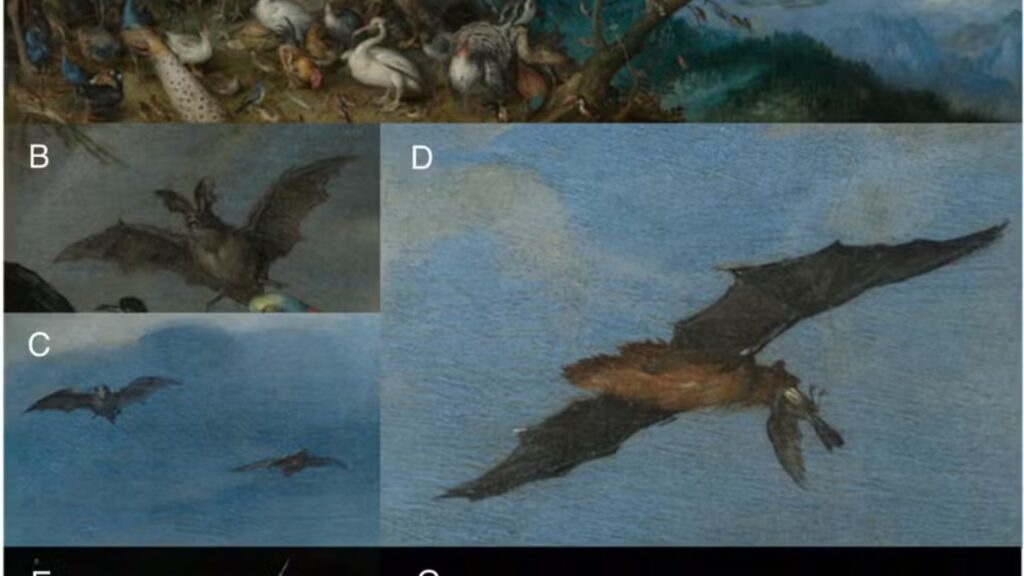 Pintura de 1611 pode ter registrado morcego caçando ave 414 anos antes da confirmação científica