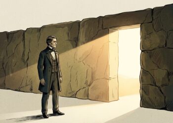Ralph Waldo Emerson, filósofo americano que largou o púlpito para pensar por conta própria: "Toda parede é uma porta.”