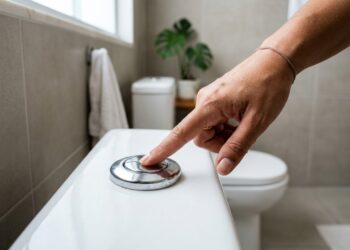 Um erro que aumenta a conta de água: quantos litros o vaso sanitário gasta a cada descarga e como reduzir pela metade