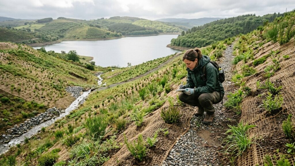 Espanha transformou uma mina de carvão com mais de 300 metros de profundidade em um lago artificial de 865 hectares