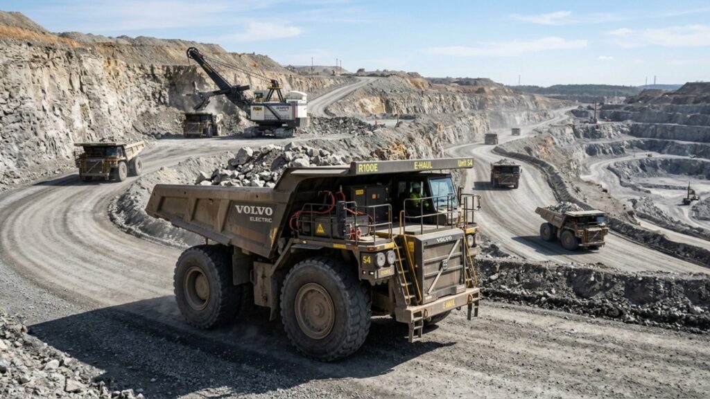 Hina coloca em operação caminhão de mineração com bateria de sódio de 676 kWh que recarrega em 25 minutos e promete 8 mil ciclos