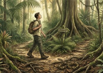 Provérbio tupi que ainda circula no interior do Amazonas: "Quem caminha na mata sem olhar para o chão perde a cobra e o caminho", a lição sobre atenção ao presente que vale mais do que qualquer app de meditação