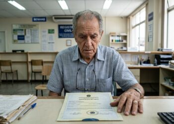 Erro de digitação em cartório declarou um aposentado brasileiro oficialmente morto, e ele levou mais de um ano provando estar vivo para voltar a receber o próprio salário