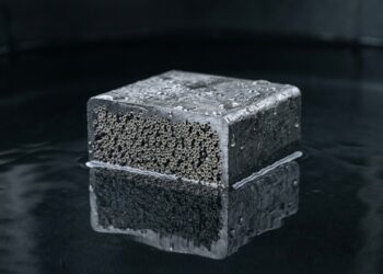 O metal que flutua na água esconde uma resistência intrigante em pequenas esferas