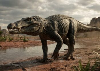 Predador com aparência de dinossauro viveu no Brasil há 240 milhões de anos e era parente dos crocodilos