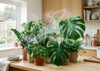 3 plantas que filtram o ar da cozinha e absorvem gordura e gases do fogão sem precisar de sol direto