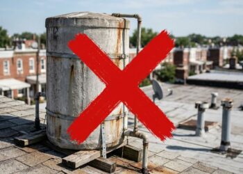 Adeus, caixa d'água de amianto: modelo empilhável de polietileno que cabe em lajes pequenas vira exigência nas obras em 2026
