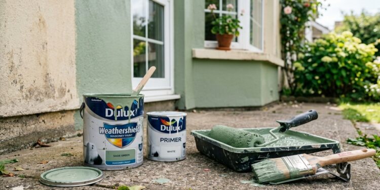 Como calcular quantos litros de tinta você precisa para pintar a casa inteira por fora: a regra do pintor é medir a fachada em metros quadrados, descontar portas e janelas, dividir pelo rendimento do galão e comprar um galão a mais para retoque