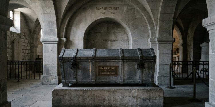 O corpo de Marie Curie vai ficar trancado dentro de um caixão revestido de chumbo até o ano 3500 porque seus ossos ainda emitem radiação perigosa, seus cadernos de anotações precisam ser manuseados com roupa de proteção, e o livro de receitas que ela usava na cozinha também é radioativo