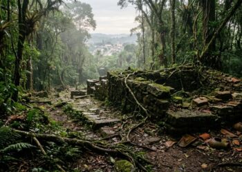 A floresta tomou conta da cidade espanhola que desapareceu no interior do Paraná