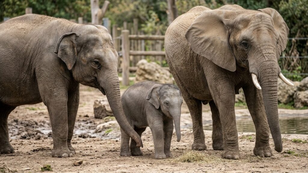 O único elefante híbrido entre espécies africana e asiática nasceu em 1978 e viveu apenas 10 dias