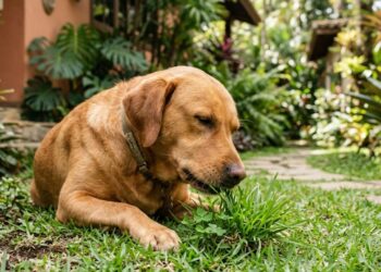 Veterinários concordam: o cachorro que come grama não está com verme, está buscando fibra para aliviar um desconforto gástrico, e forçar o vômito depois piora o quadro, o correto é observar a frequência e só levar ao veterinário se passar de 3 vezes por semana