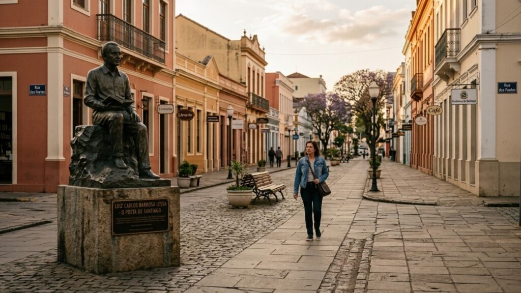 A cidade gaúcha onde as ruas têm nome de nota musical e o traçado urbano forma uma clave de sol quando visto de cima