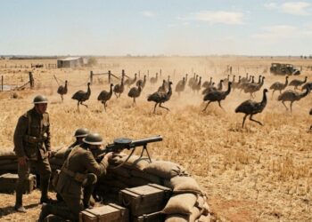 O dia em que o exército australiano declarou guerra oficial contra 20 mil aves gigantes usando metralhadoras… e os emus venceram