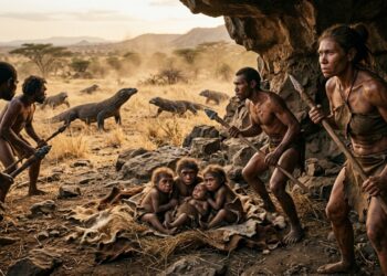 Bebês de Homo erectus e dos “hobbits” humanos podem ter exigido cuidado constante em ambientes com tigres e dragões-de-komodo