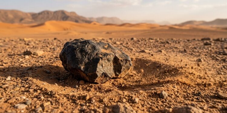 Meteorito de Marte encontrado na Argélia tem 1,273 bilhão de anos e pode guardar material quase intocado desde a formação do planeta