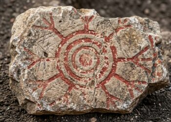 Placa pintada há 4 mil anos sugere que símbolos e ideias viajaram antes da cerâmica durante a grande expansão marítima austronésia