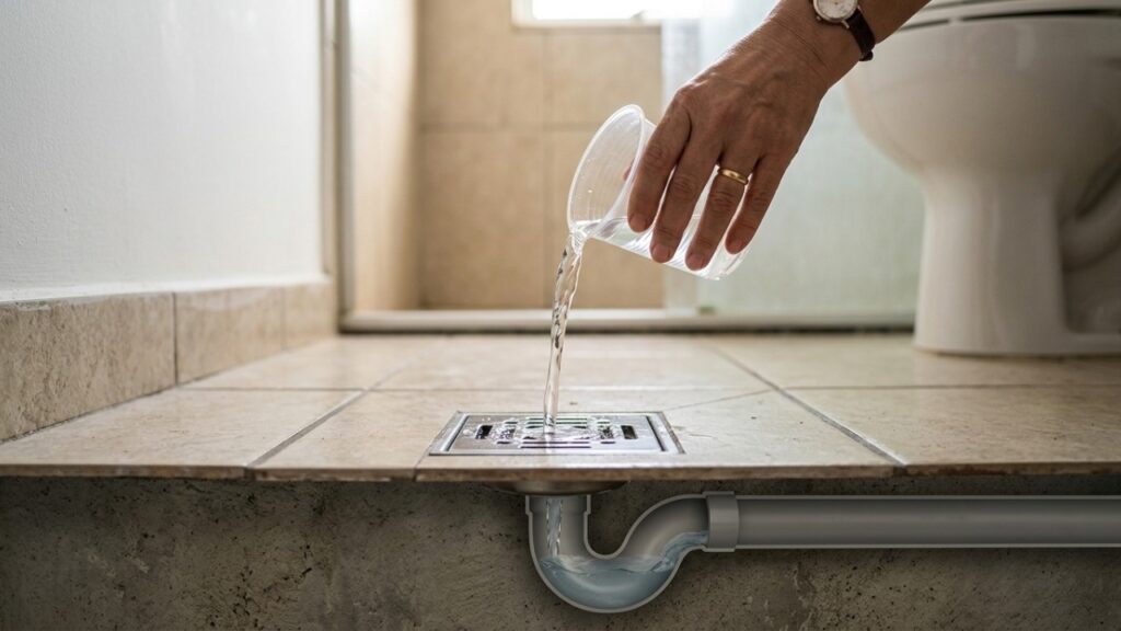 O motivo pelo qual jogar água sanitária no ralo da pia não resolve mau cheiro: encanadores explicam que o problema é o sifão seco e a solução custa R$ 0 , basta deixar a torneira pingar 3 segundos por dia