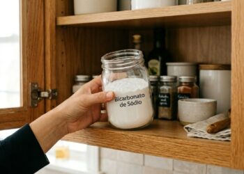 Para que serve a técnica de colocar um copo de bicarbonato no armário da cozinha