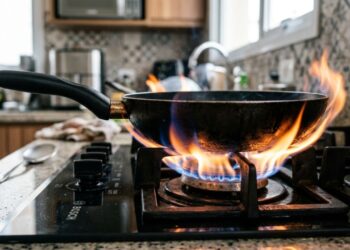 Um erro que estraga a panela antiaderente: qual o fogo certo e por que o óleo frio faz diferença?