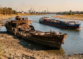 Seca dos rios afeta rotas comerciais na Europa e revela vestígios da Segunda Guerra Mundial
