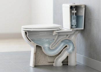 Por que o vaso sanitário tem aquela curva na tubulação e para que ela é importante no banheiro?