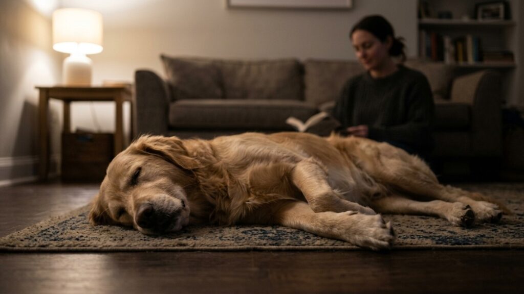 Por que os cães escolhem dormir perto de seus donos?