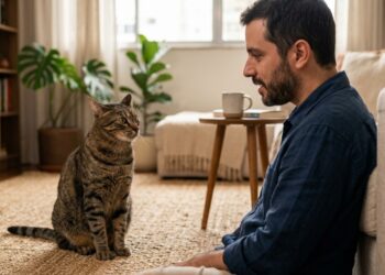 O gato que reconhece a voz do tutor mesmo quando parece estar ignorando completamente