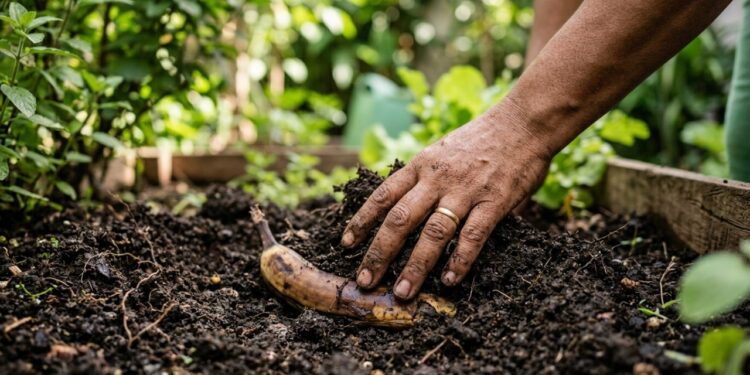 Por que enterrar restos de casca de banana no jardim pode beneficiar algumas espécies de plantas