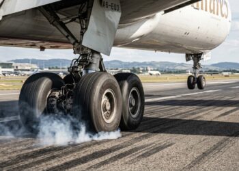 Por que os pneus de avião não estouram ao tocar o solo a 270 km/h, mas os de carro furam com um prego?