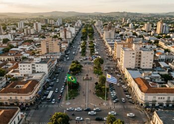 A avenida que divide ao meio uma cidade brasileira e uma cidade uruguaia, onde atravessar a rua significa mudar de país sem passar por nenhuma fronteira ou posto fiscal