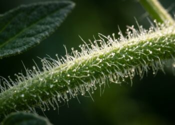 Para que servem os pequenos pelos que cobrem o caule do tomateiro