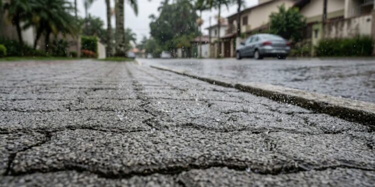A cidade catarinense onde as calçadas têm um sistema de drenagem copiado dos alemães que faz a água da chuva sumir em segundos enquanto o resto do país alaga, e o pedreiro local que instala esse modelo há 30 anos explica por que é mais barato do que parece