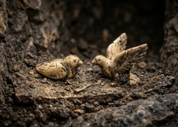 Duas pequenas aves esculpidas há cerca de 40 mil anos foram encontradas em uma caverna alemã e estão entre as representações de animais mais antigas conhecidas