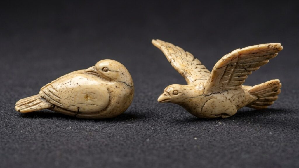 Duas pequenas aves esculpidas há cerca de 40 mil anos foram encontradas em uma caverna alemã e estão entre as representações de animais mais antigas conhecidas