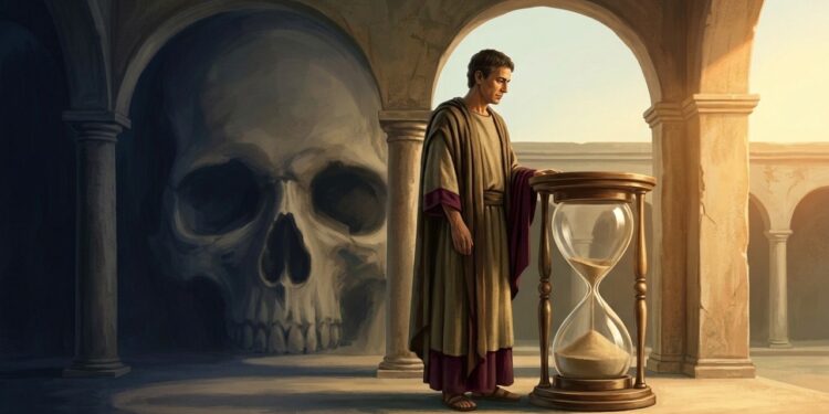 "Memento mori, Lembra-te que vais morrer", Filosofia estoica romana: A morte como combustível da vida