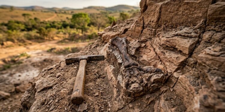 Mais de 30 pontos de coleta de fósseis cercam um município paulista onde cientistas encontraram crocodilos desconhecidos pela ciência e ossos de enormes titanossauros, transformando o museu municipal em atração de turismo científico