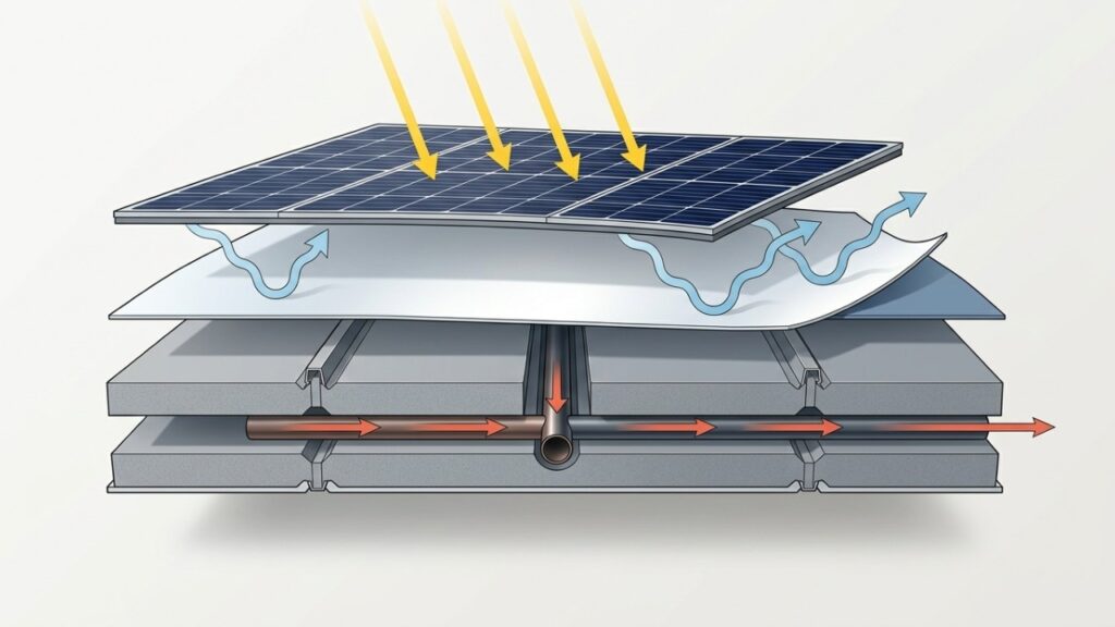 Cientistas alemães criam telhado híbrido que gera eletricidade e calor enquanto resfria a superfície até 6,5 °C abaixo da temperatura ambiente