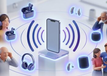 O Bluetooth ganhou um modo parecido com rádio, um aparelho transmite o mesmo áudio para vários fones e aparelhos auditivos próximos