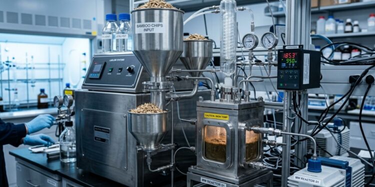 Cientistas japoneses usam micro-ondas para transformar bambu em hidrogênio mais de 6 vezes mais rápido, após descobrir que nanopartículas de níquel ficam até 80 °C mais quentes que o restante do material