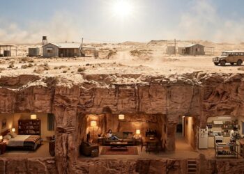 A cidade australiana onde casas, hotéis, lojas e igrejas foram escavados debaixo da terra para escapar do calor do deserto