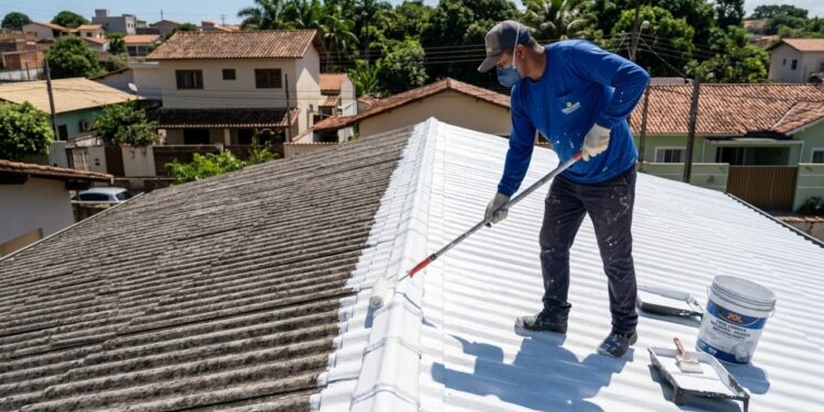 Pintores estão aplicando tinta térmica no telhado que reflete até 90% do calor do sol, reduz a temperatura interna em até 8 graus, e o custo por metro quadrado é o mesmo de uma tinta acrílica premium, mas quase nenhuma loja de material de construção exibe o produto na prateleira