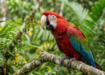 O papagaio que repete palavras não está imitando por diversão: neurocientistas descobriram que ele associa sons a contextos específicos e usa as palavras certas na hora certa porque desenvolveu uma área do cérebro equivalente à que humanos usam para linguagem