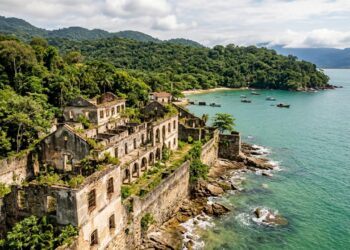 A cidade paulista onde o passeio de barco pode terminar nas ruínas de um antigo presídio dentro de uma ilha coberta pela Mata Atlântica, enquanto cerca de 100 quilômetros de litoral oferecem praias praticamente para todos os tipos de viajante