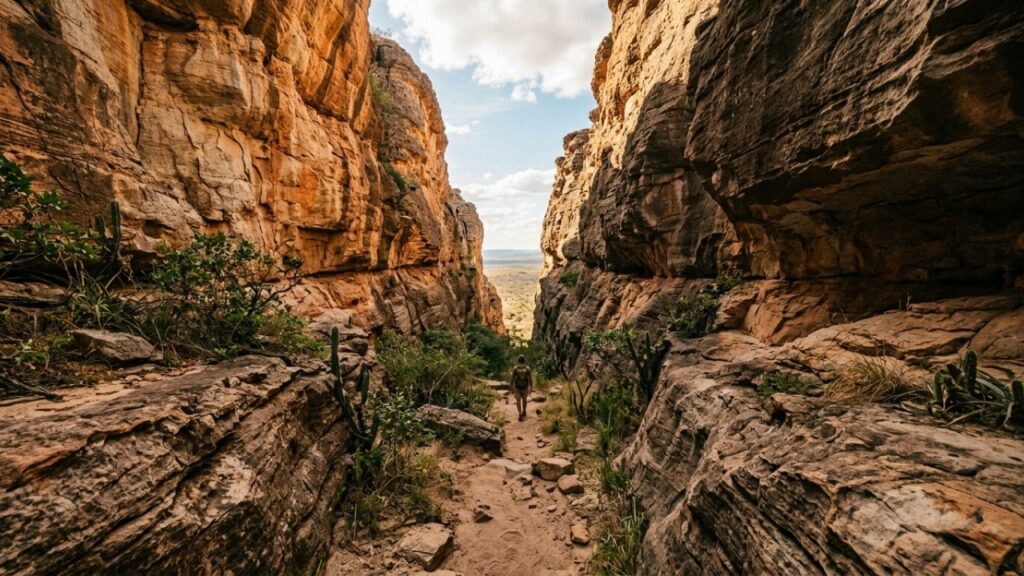 O povoado no Piauí onde o relevo forma um labirinto natural de cânions avermelhados visitado por menos de 2 mil turistas por ano