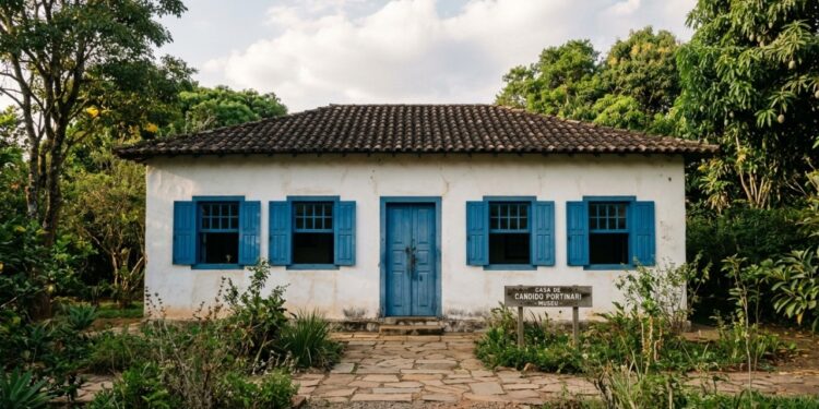 A cidade onde a casa de infância de um pintor conserva obras feitas nas paredes