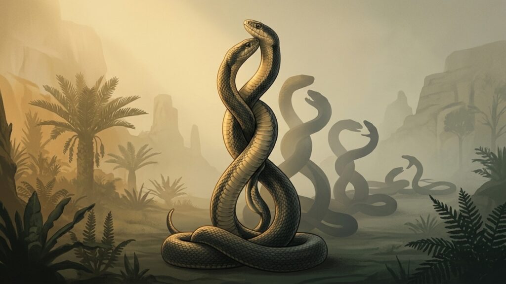 A dança das serpentes nem sempre é acasalamento e pode esconder uma disputa entre machos